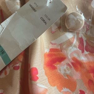 Karin Stevens size 16 Coral Dress Perfect for spring coming up